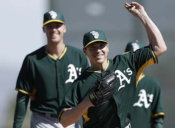 Eric O'Flaherty and Scott Kazmir, A's
